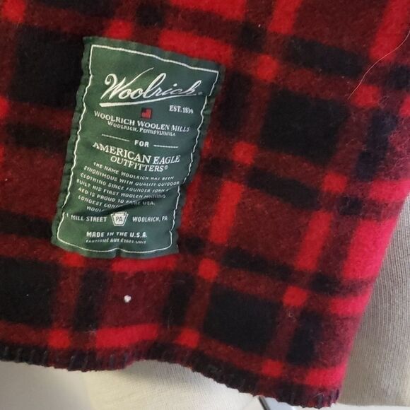 Woolrich woolen mills for American Eagle Outfitters Blanket buffalo plaid throw - Picture 2 of 3